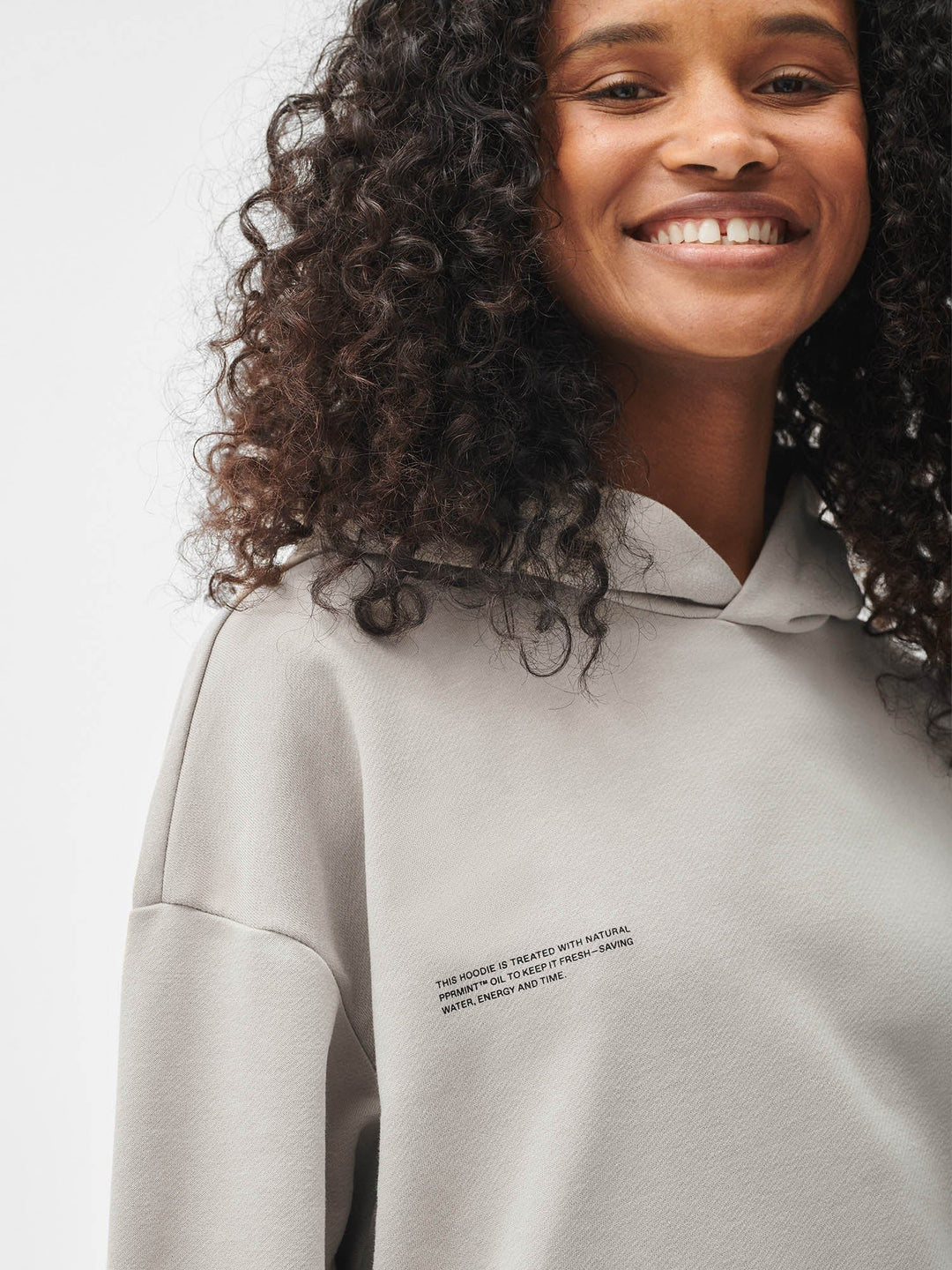 Womens 365 Midweight Hoodie—stone