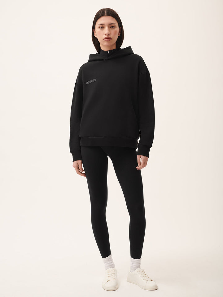 Womens 365 Midweight Hoodie—black