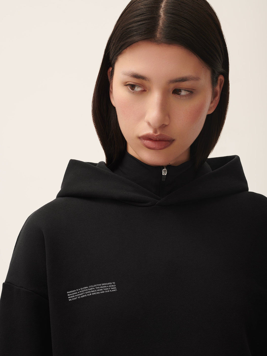 Womens 365 Midweight Hoodie—black