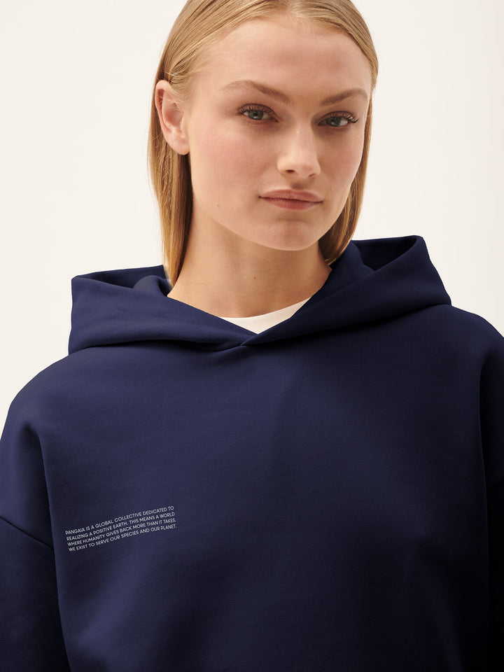 Womens 365 Midweight Hoodie—navy blue