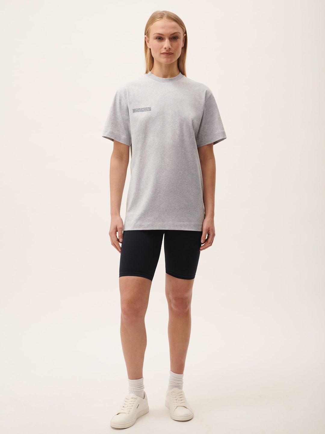Womens 365 Midweight T-shirt—grey marl