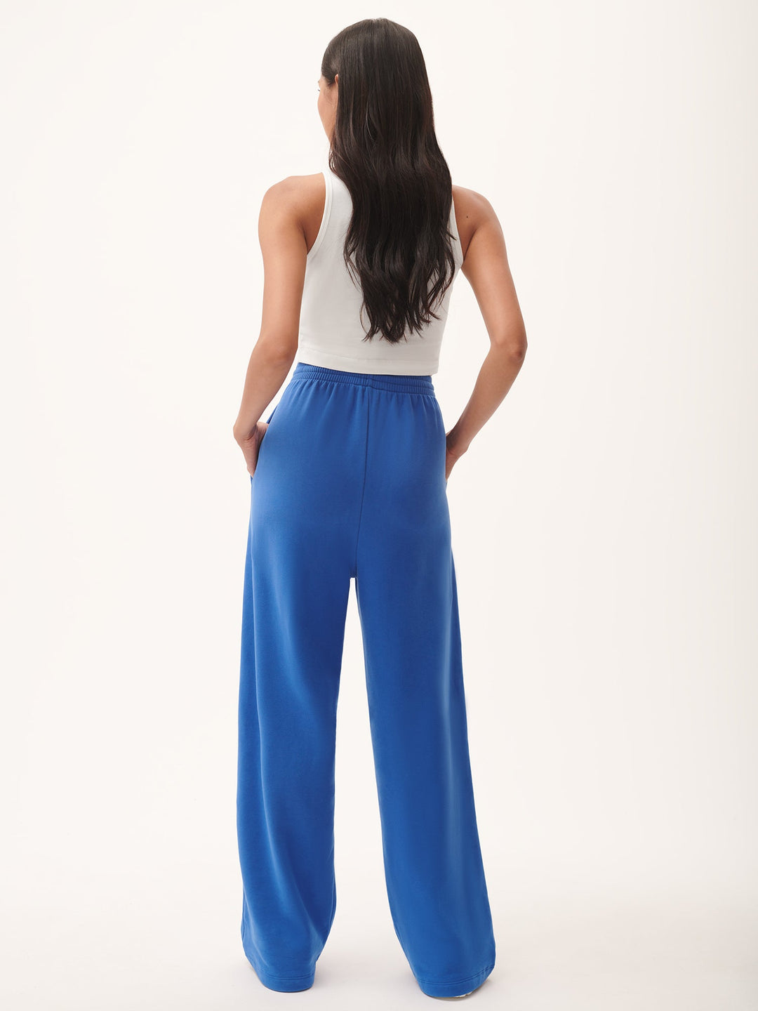Womens 365 Midweight Straight Leg Track Pants—Gaia Blue