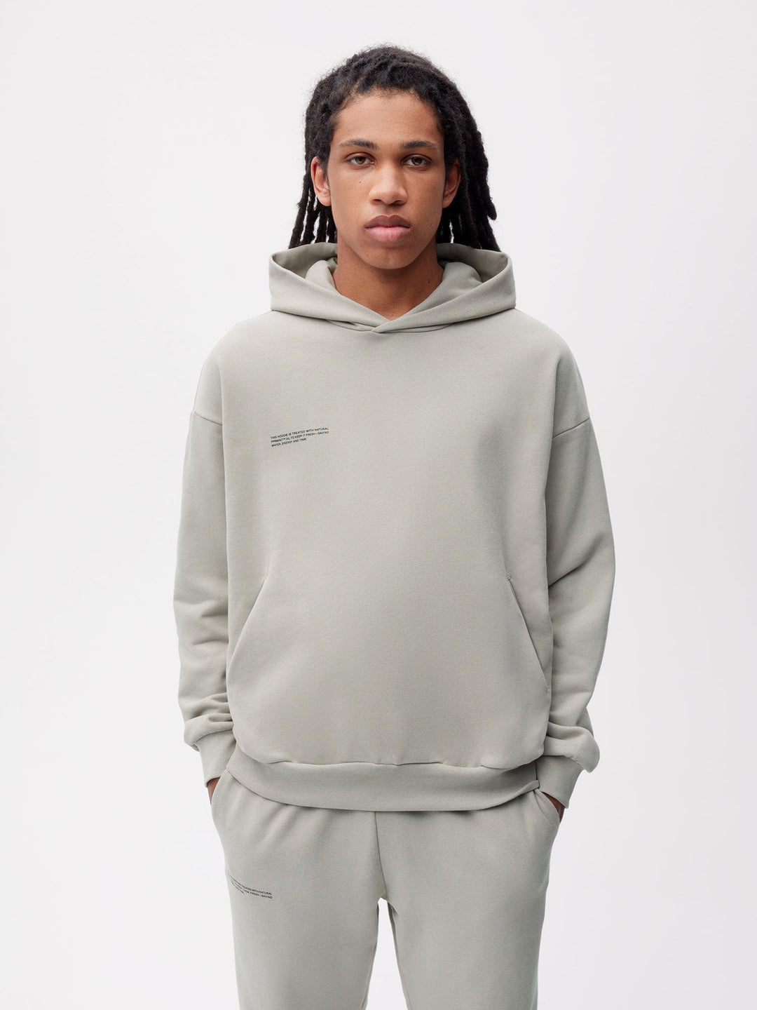 Mens 365 Midweight Hoodie—stone