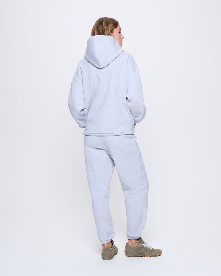 Womens 365 Heavyweight Hoodie—grey marl