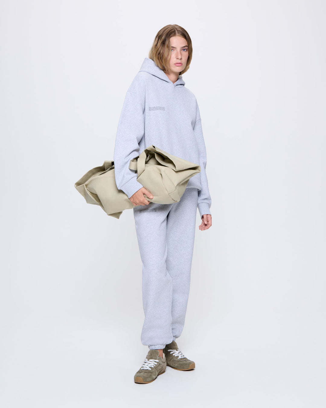 Womens 365 Heavyweight Hoodie—grey marl