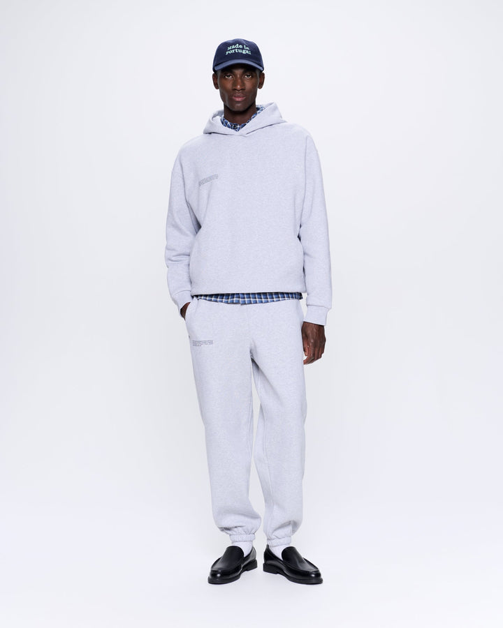 Mens 365 Heavyweight Hoodie—grey marl