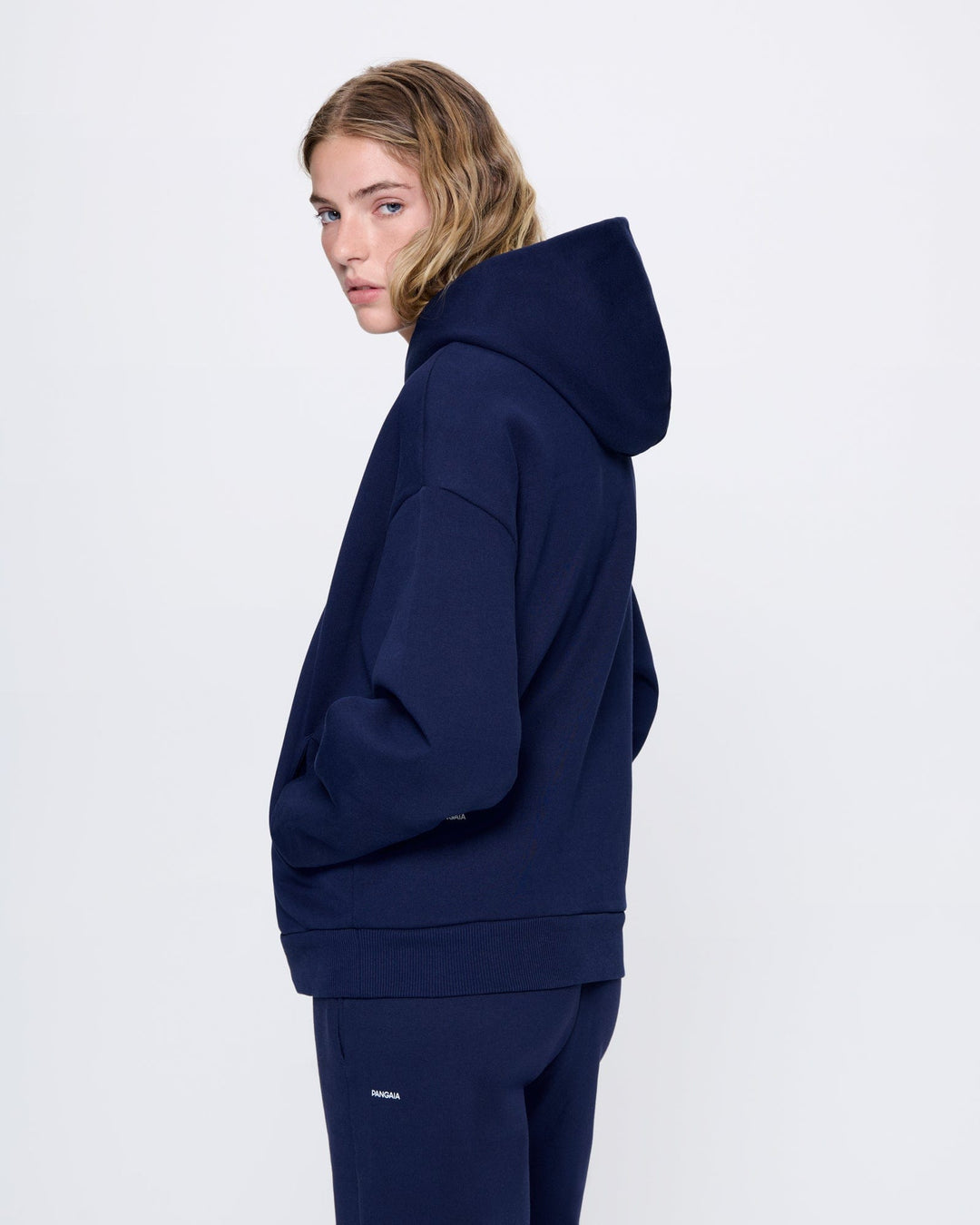 Womens 365 Heavyweight Hoodie—navy blue