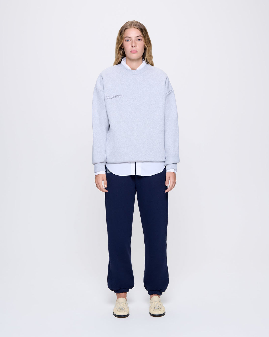 Womens 365 Heavyweight Sweatshirt—grey marl