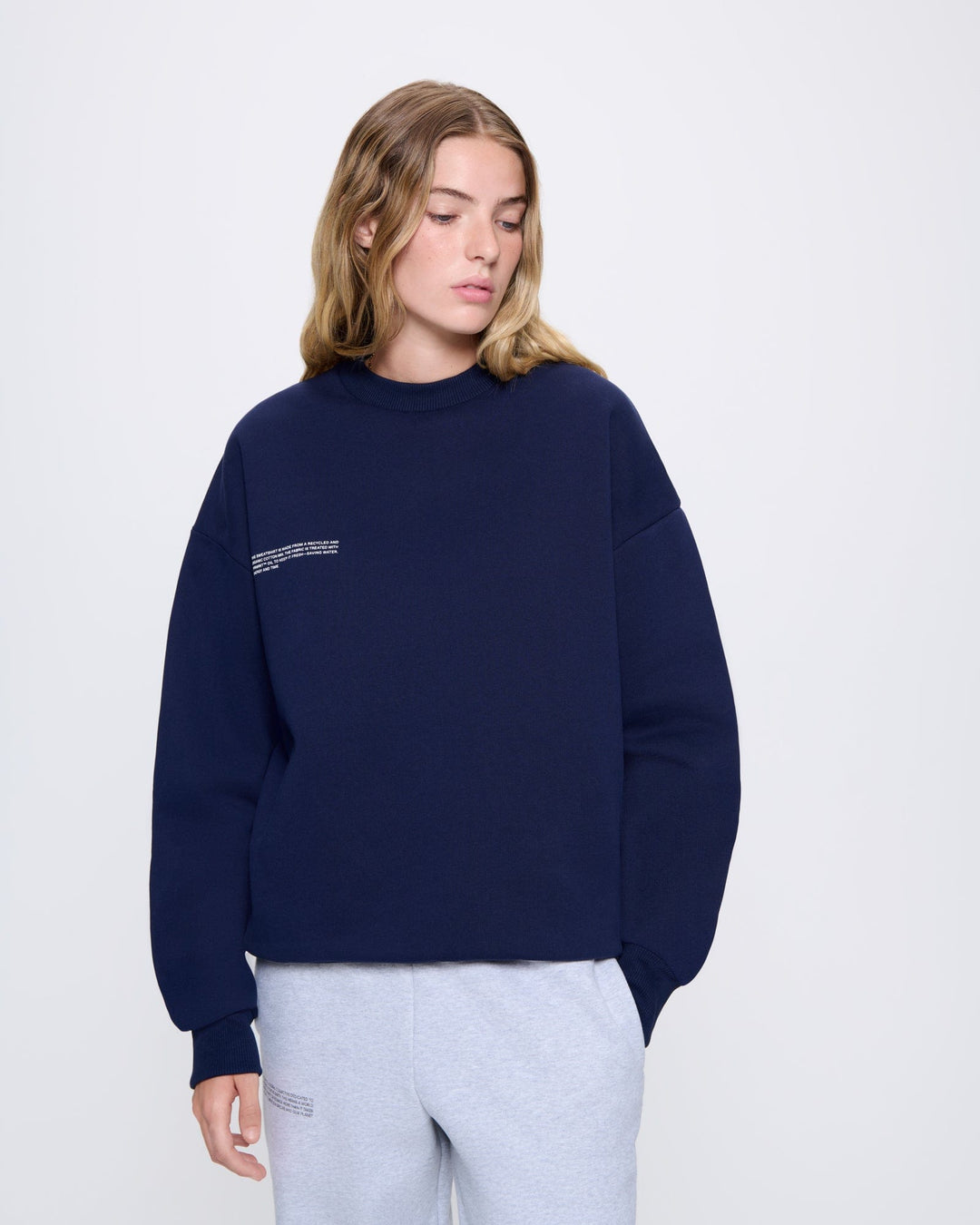 Womens 365 Heavyweight Sweatshirt—navy blue