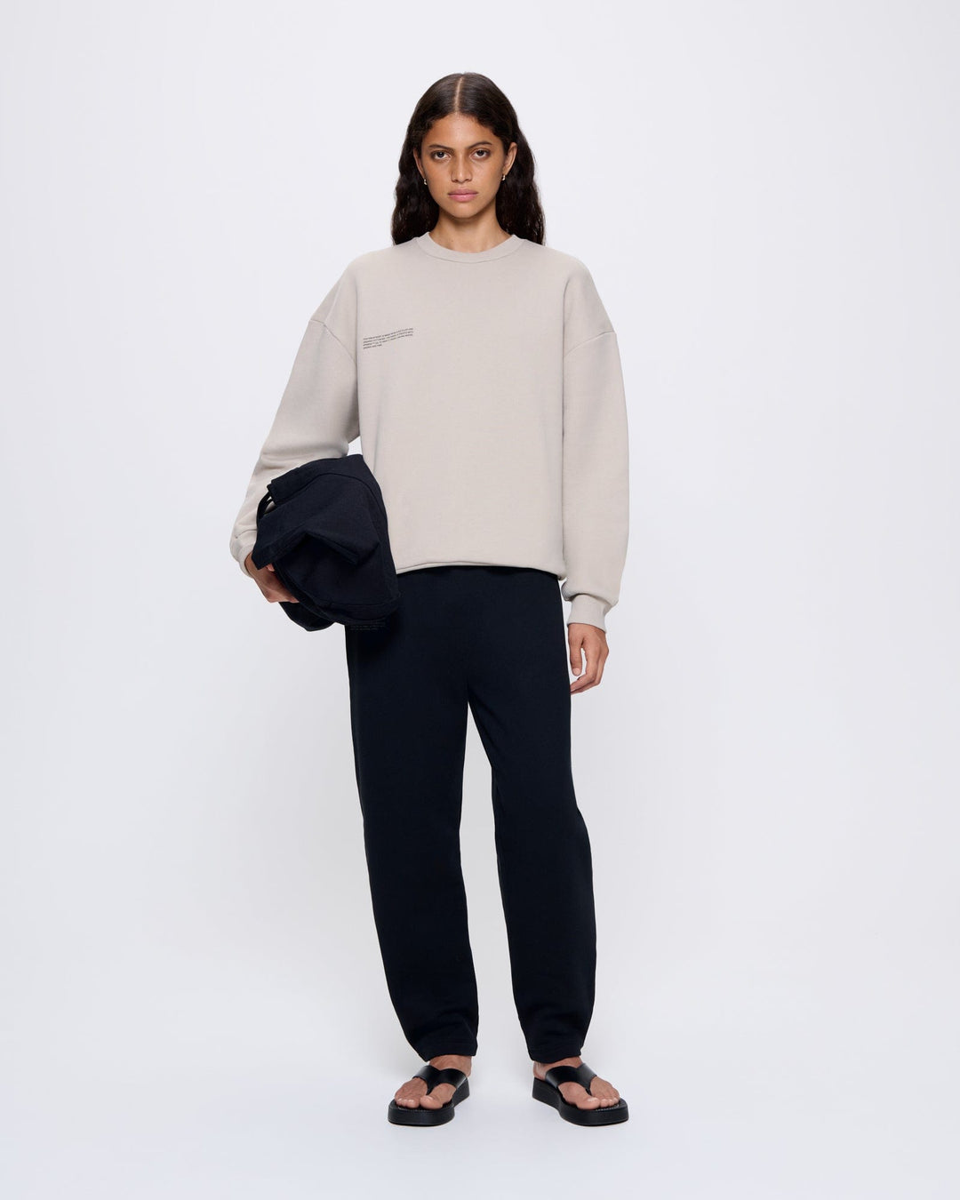 Womens 365 Heavyweight Sweatshirt—stone