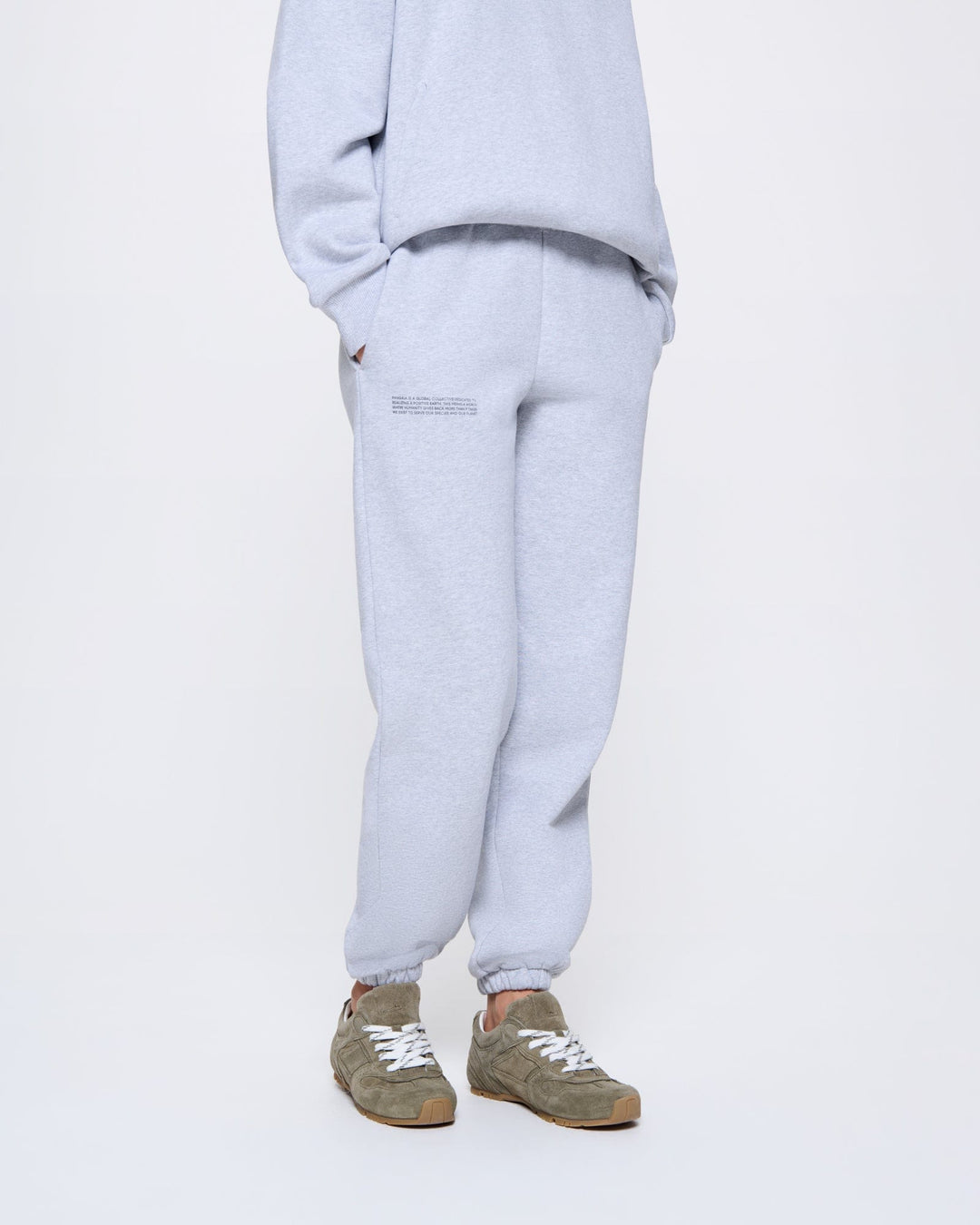 Womens 365 Heavyweight Track Pants—grey marl