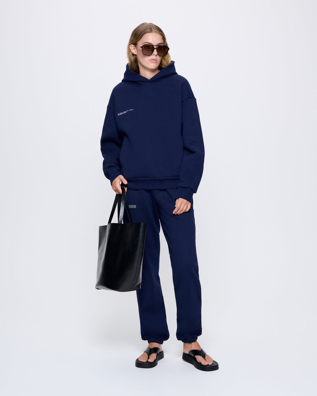 Womens 365 Heavyweight Hoodie—navy blue