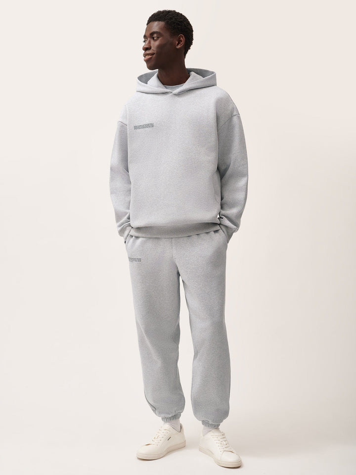 Mens 365 Heavyweight Hoodie—grey marl