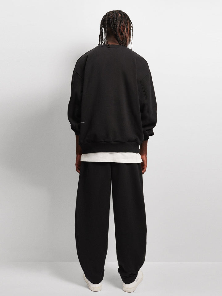 Mens DNA Barrel-Leg Track Pants—black
