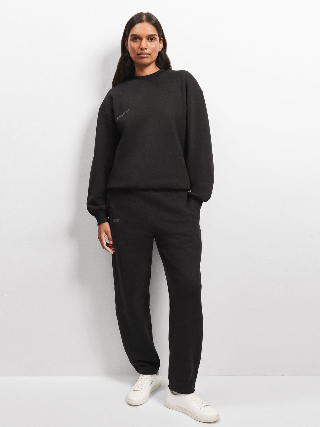 Womens DNA Barrel-Leg Track Pants—black