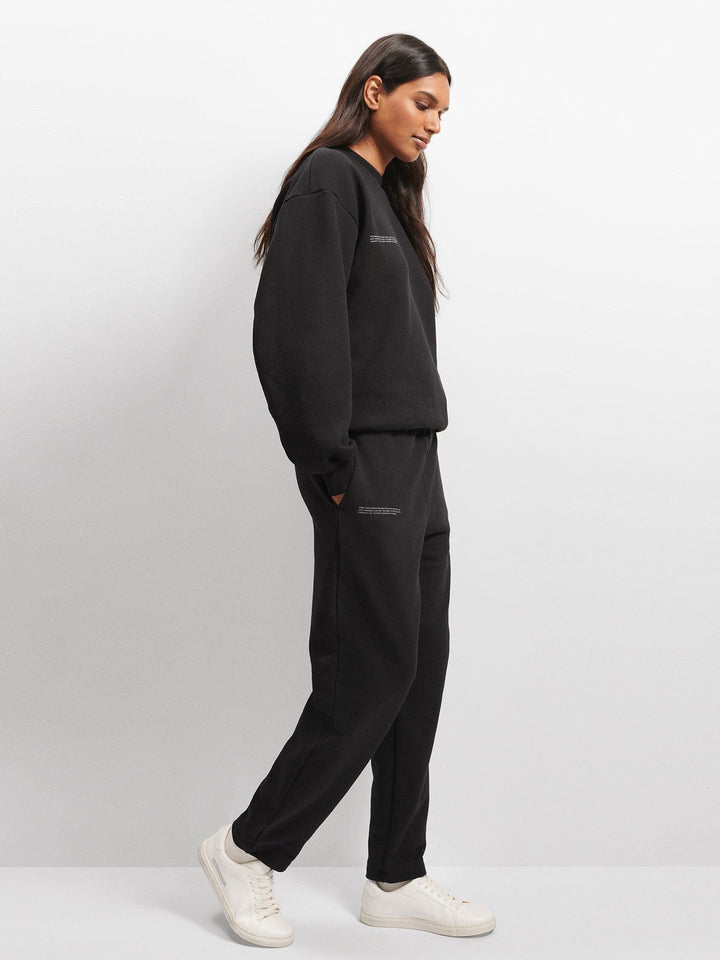 Womens DNA Barrel-Leg Track Pants—black