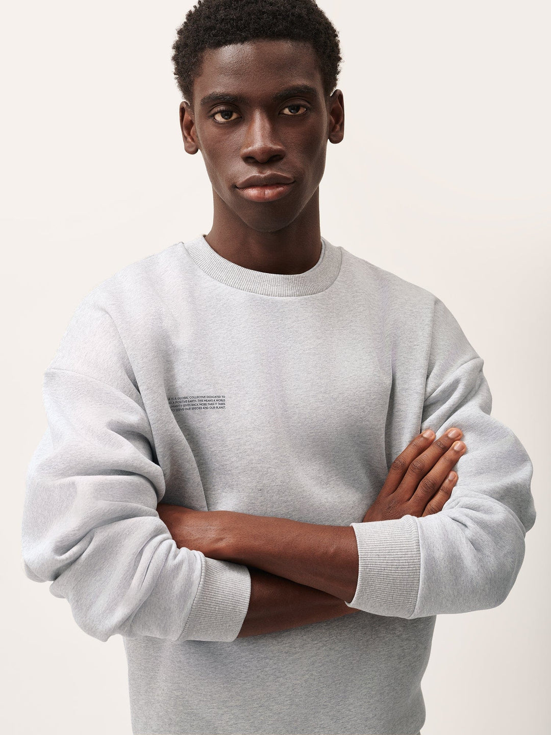 Mens 365 Heavyweight Sweatshirt—grey marl