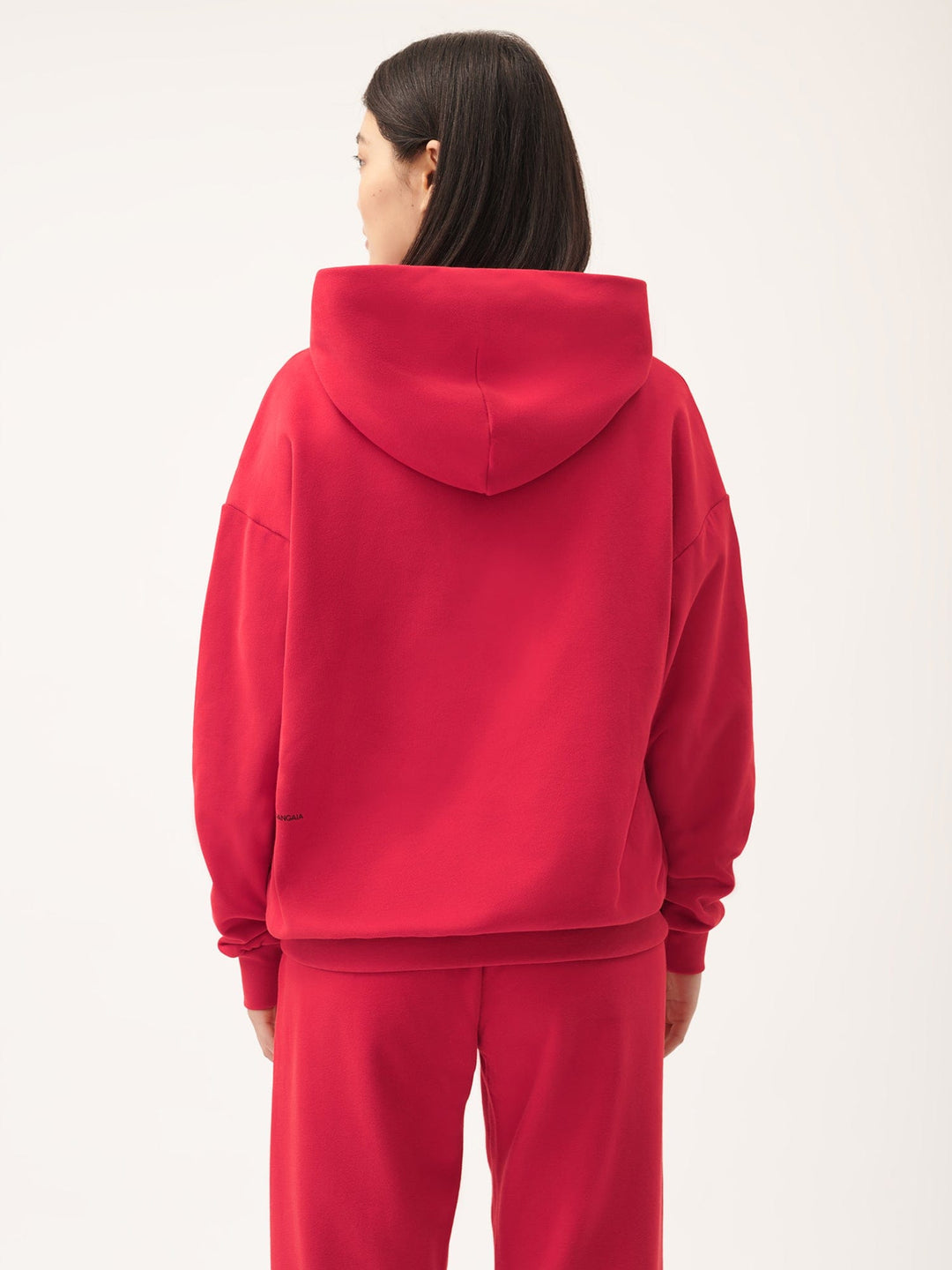 Womens 365 Midweight Hoodie—Goji berry red