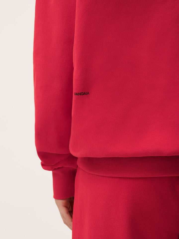Womens 365 Midweight Hoodie—Goji berry red