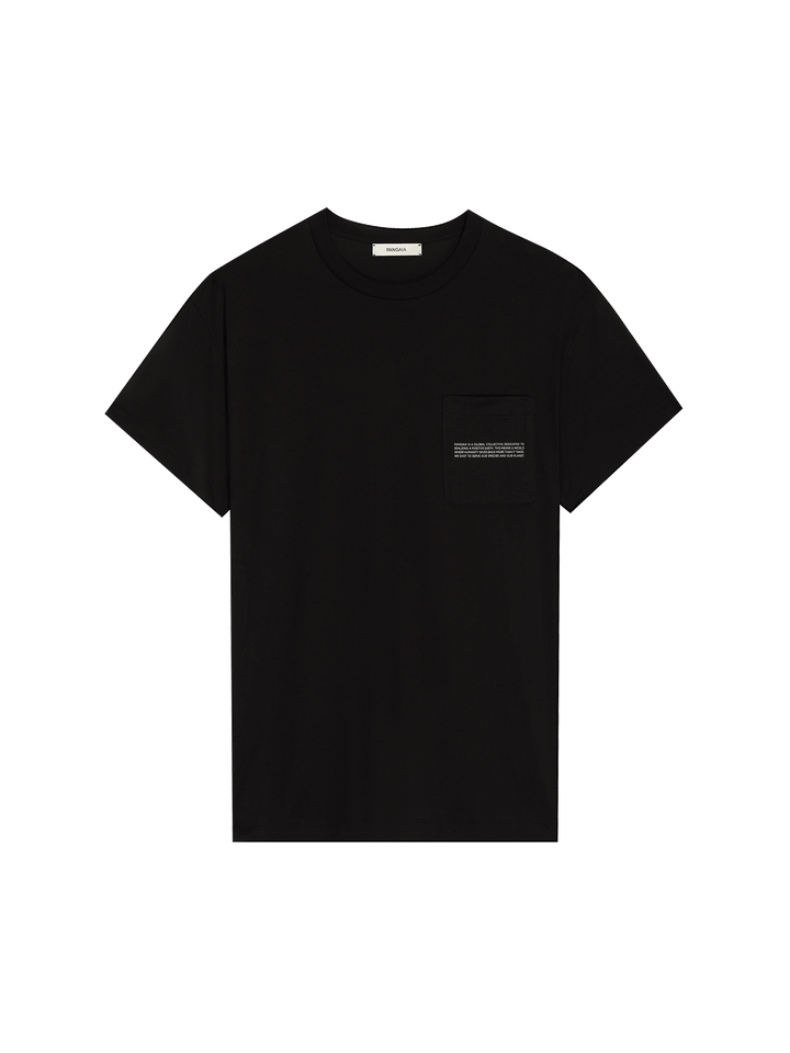 Mens 365 Lightweight Pocket T-Shirt—black