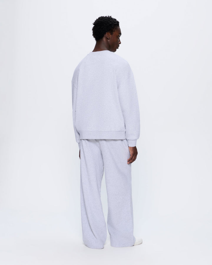 Mens 365 Midweight Straight Leg Track Pants—grey marl