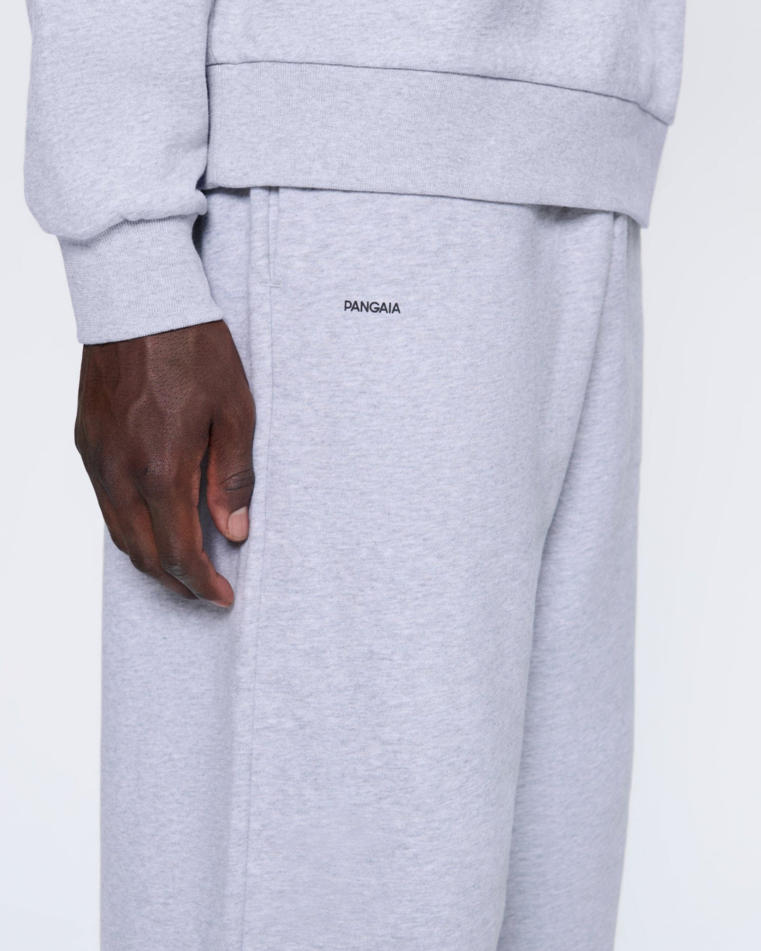 Mens 365 Midweight Straight Leg Track Pants—grey marl