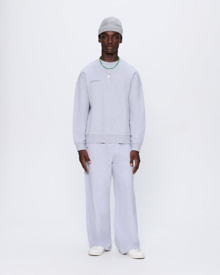 Mens 365 Midweight Straight Leg Track Pants—grey marl