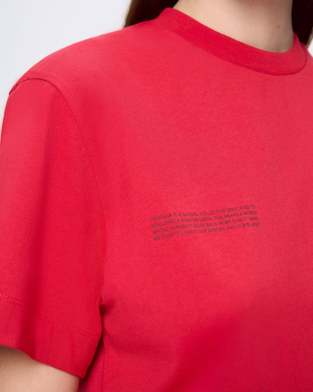 Womens 365 Midweight T-shirt—Goji berry red