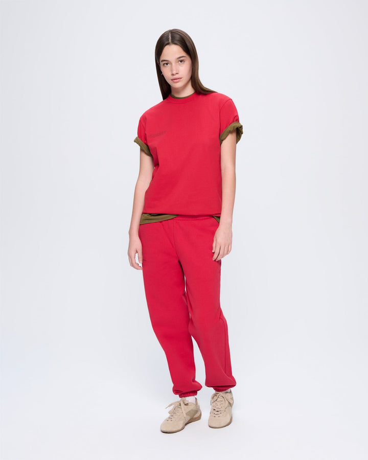 Womens 365 Midweight T-shirt—Goji berry red