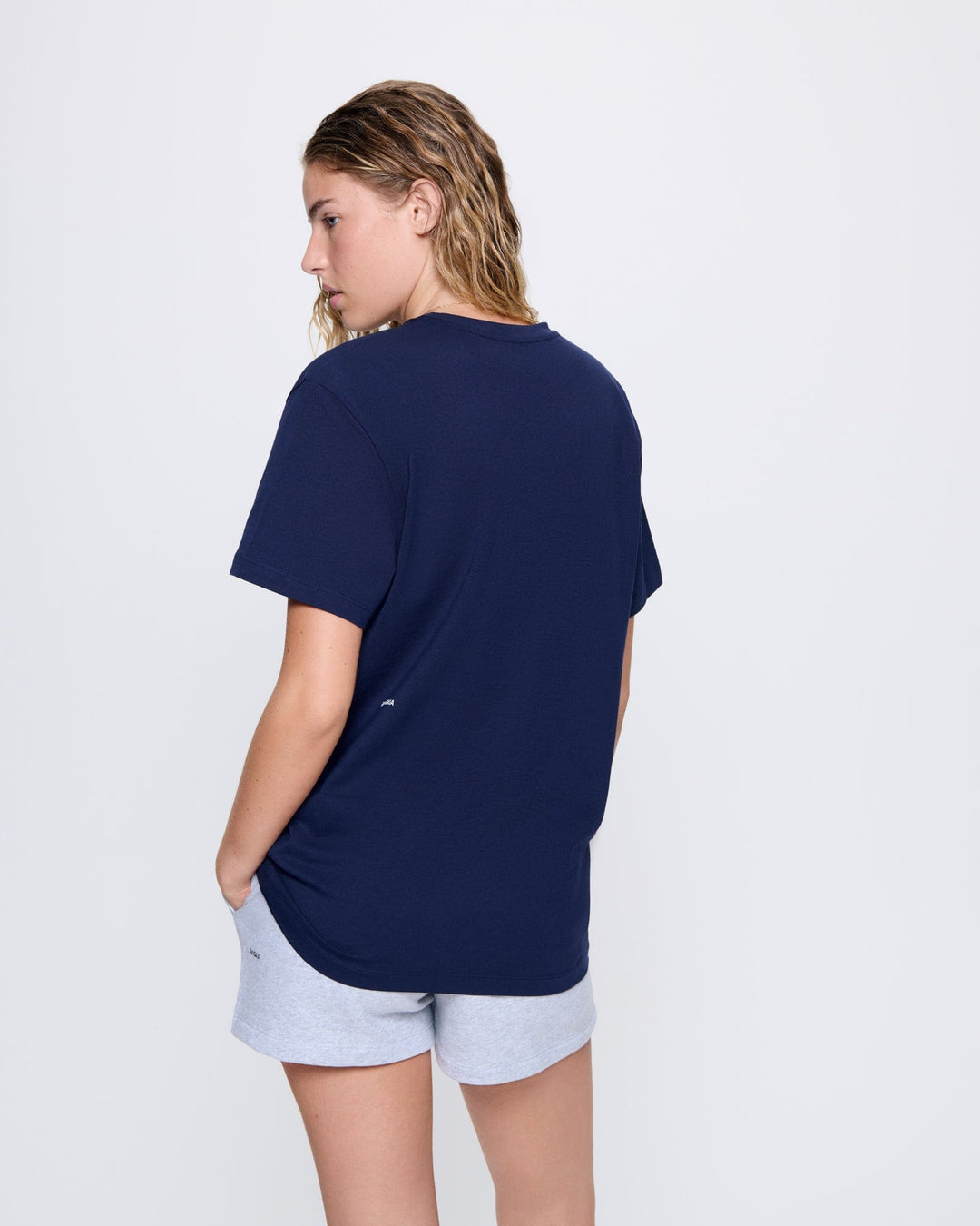 Womens 365 Midweight T-shirt—Navy Blue