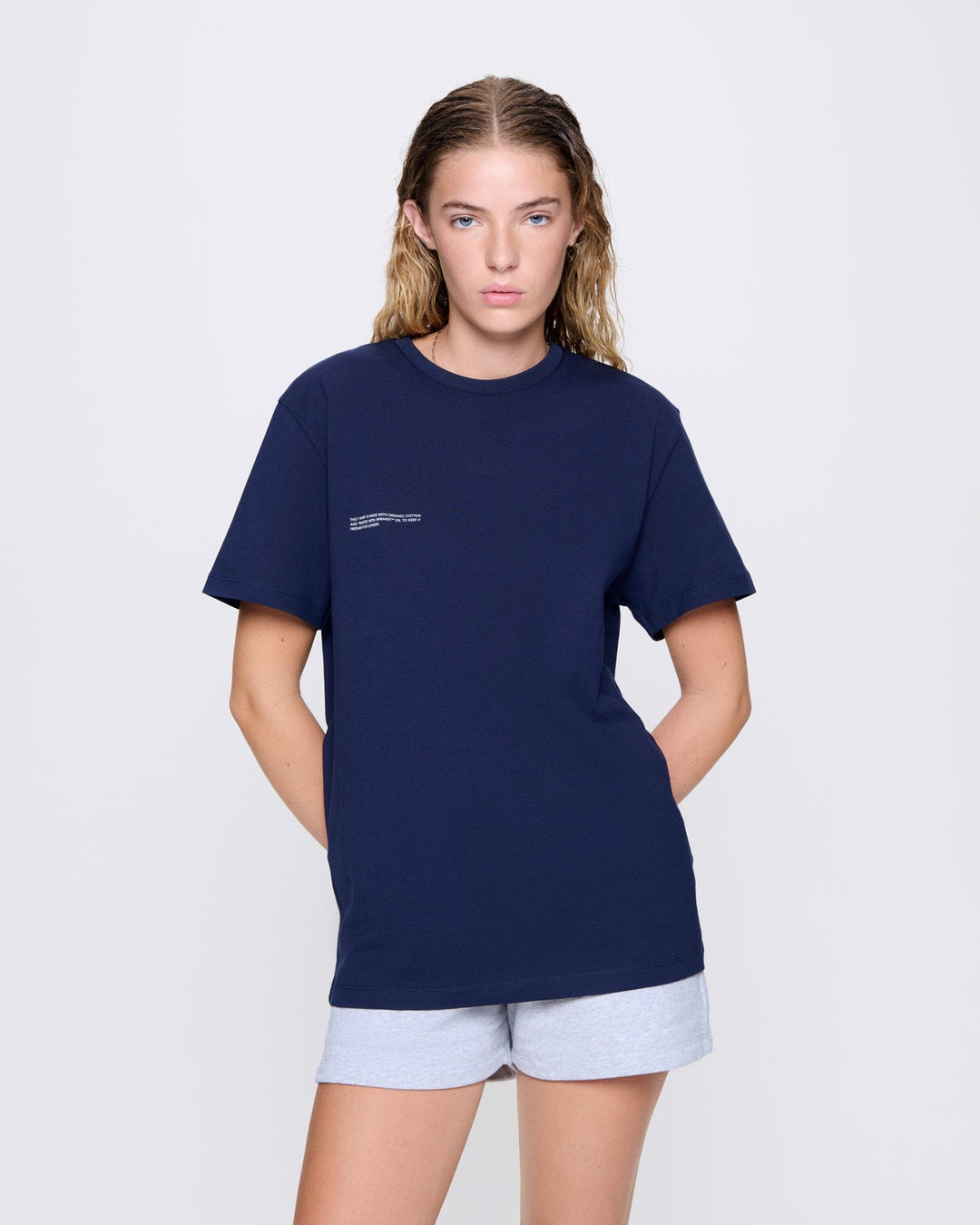 Womens 365 Midweight T-shirt—Navy Blue