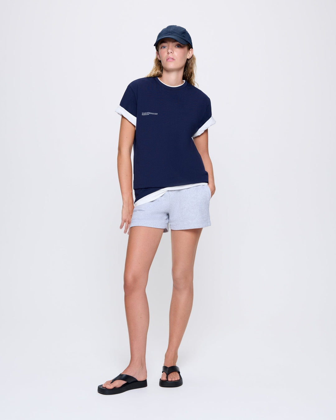 Womens 365 Midweight T-shirt—Navy Blue