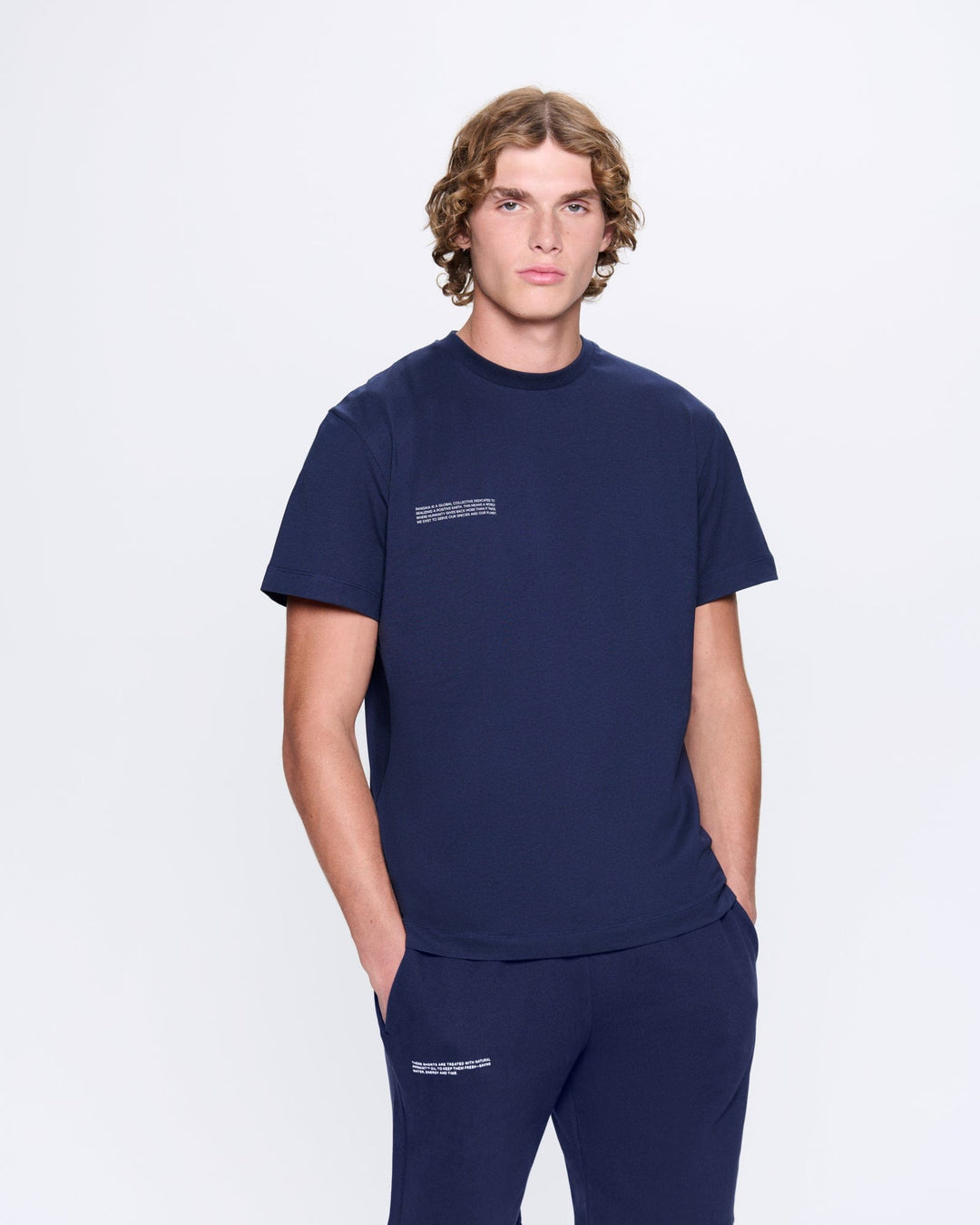 Mens 365 Midweight T-shirt—Navy Blue