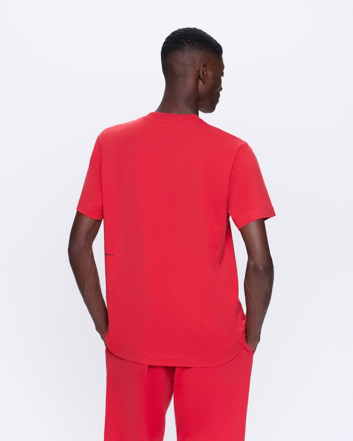 Mens 365 Midweight T-shirt—Goji berry red