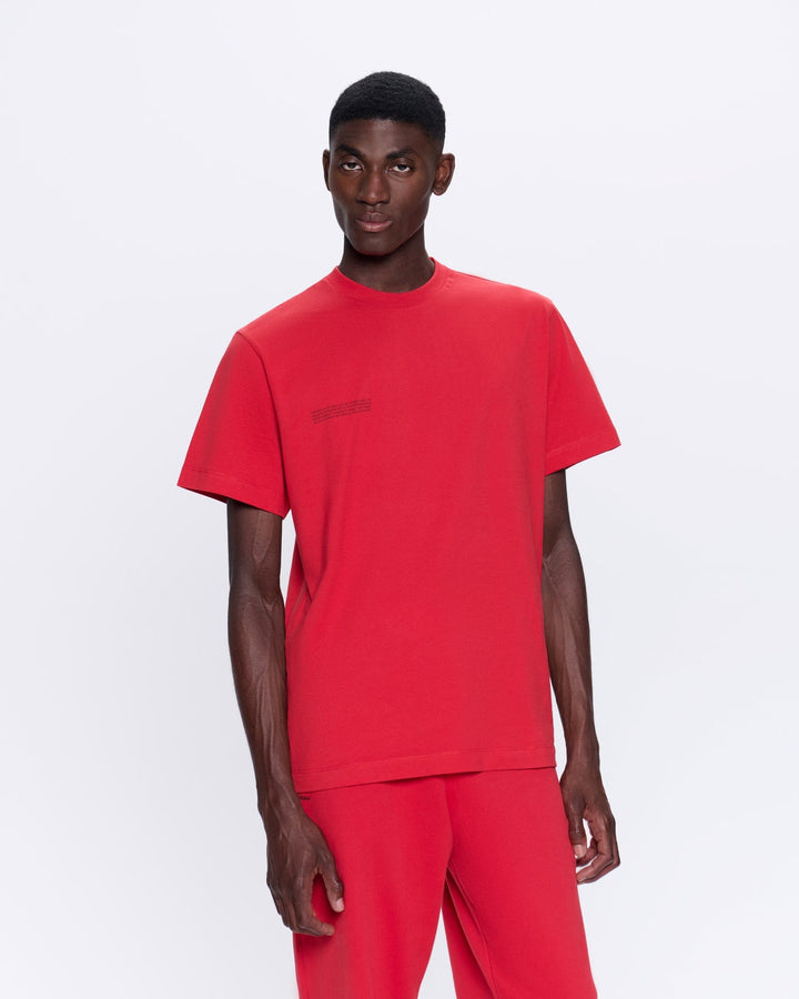 Mens 365 Midweight T-shirt—Goji berry red
