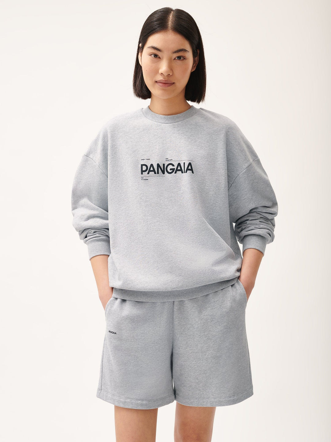 Womens 365 Midweight Definition Sweatshirt—grey marl