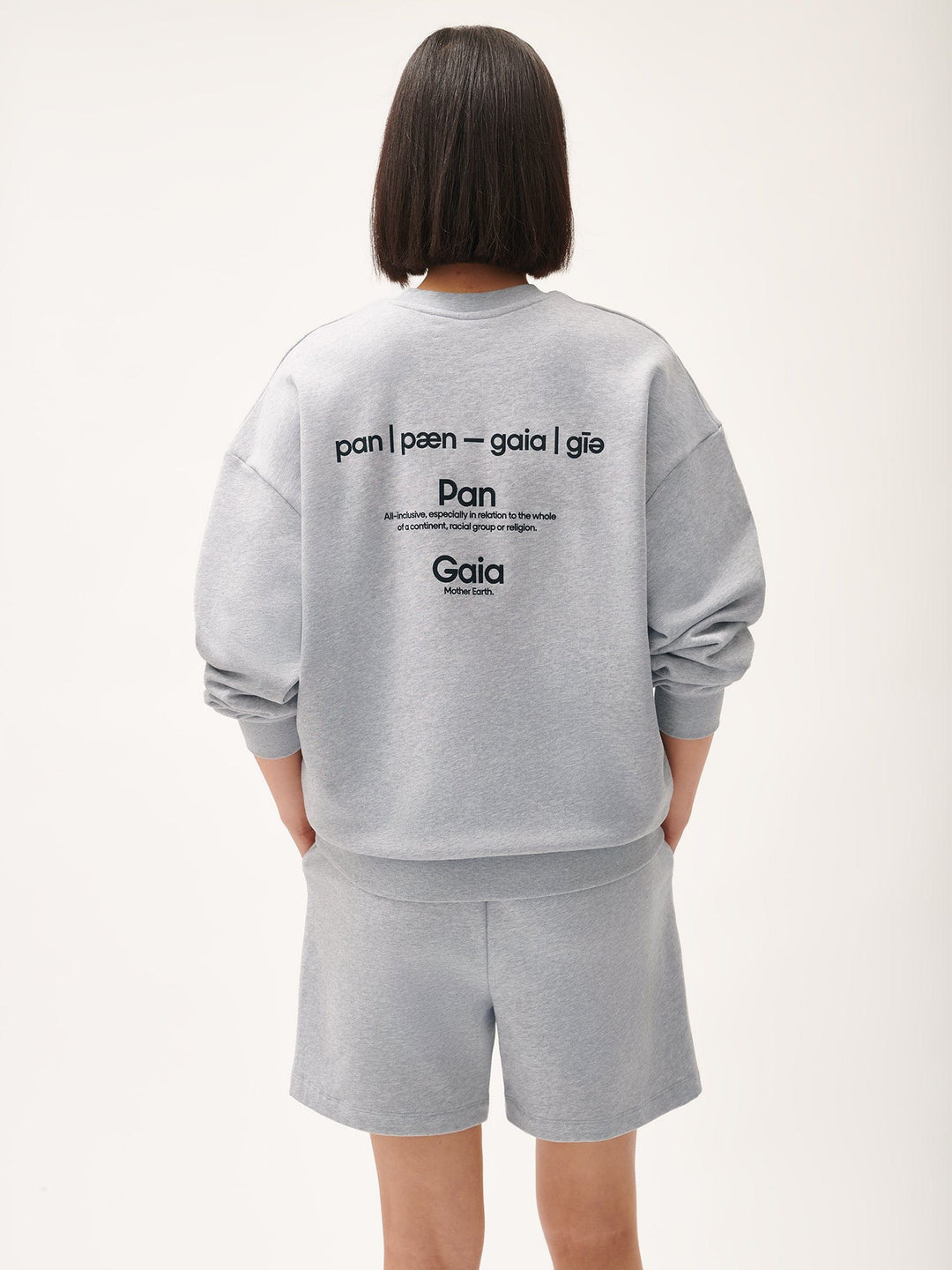 Womens 365 Midweight Definition Sweatshirt—grey marl