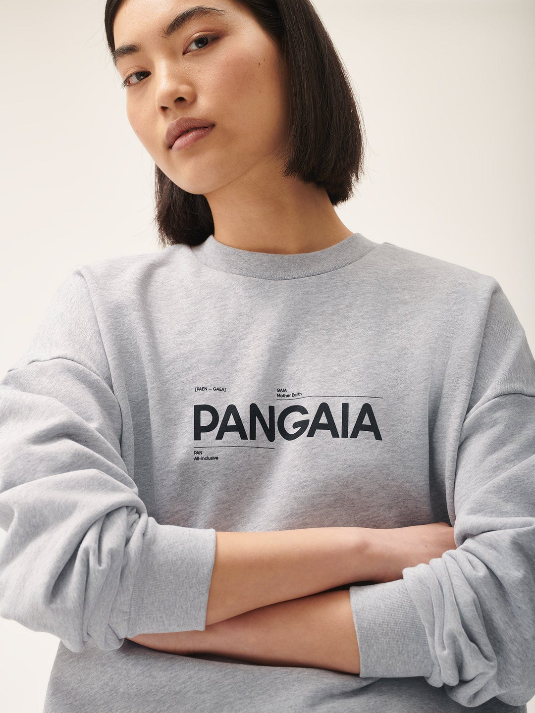 Womens 365 Midweight Definition Sweatshirt—grey marl