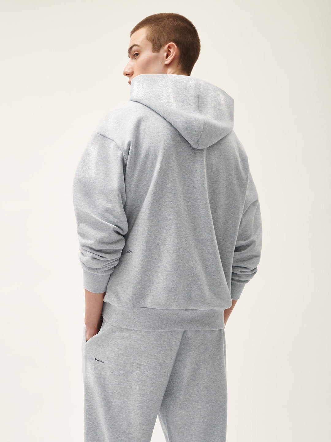 Mens 365 Midweight Hoodie—grey marl