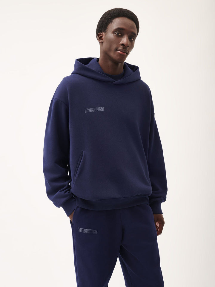 Mens 365 Midweight Hoodie—navy blue