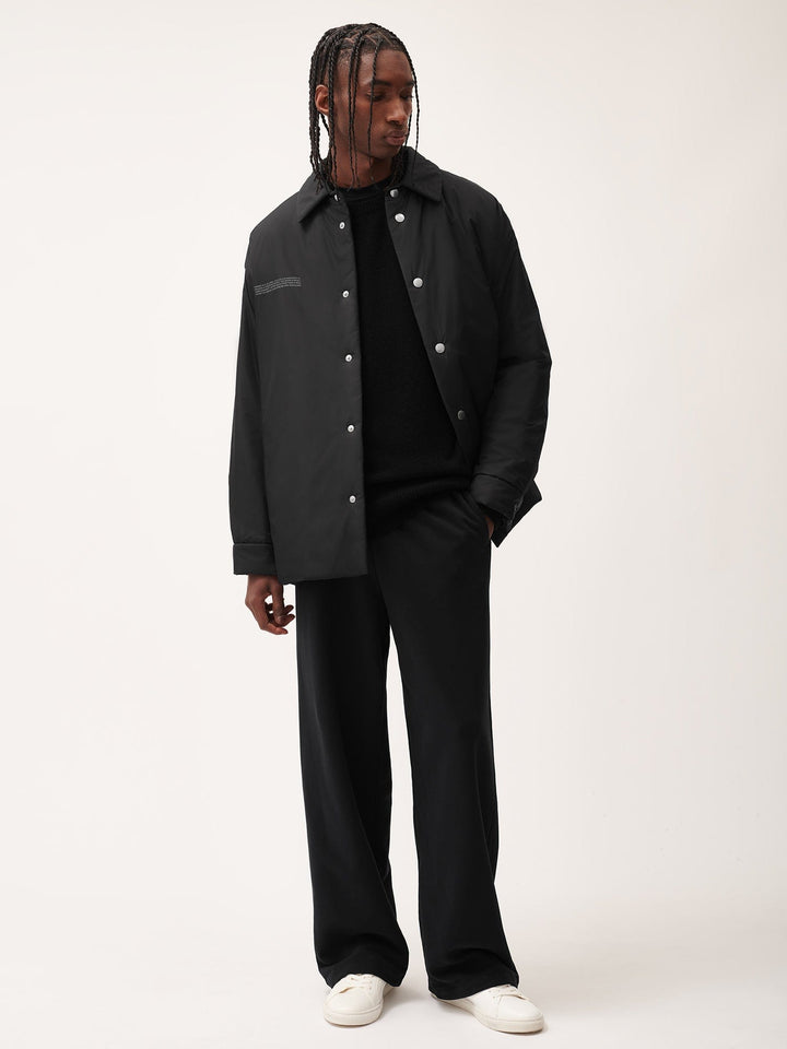 Mens 365 Midweight Straight Leg Track Pants—black