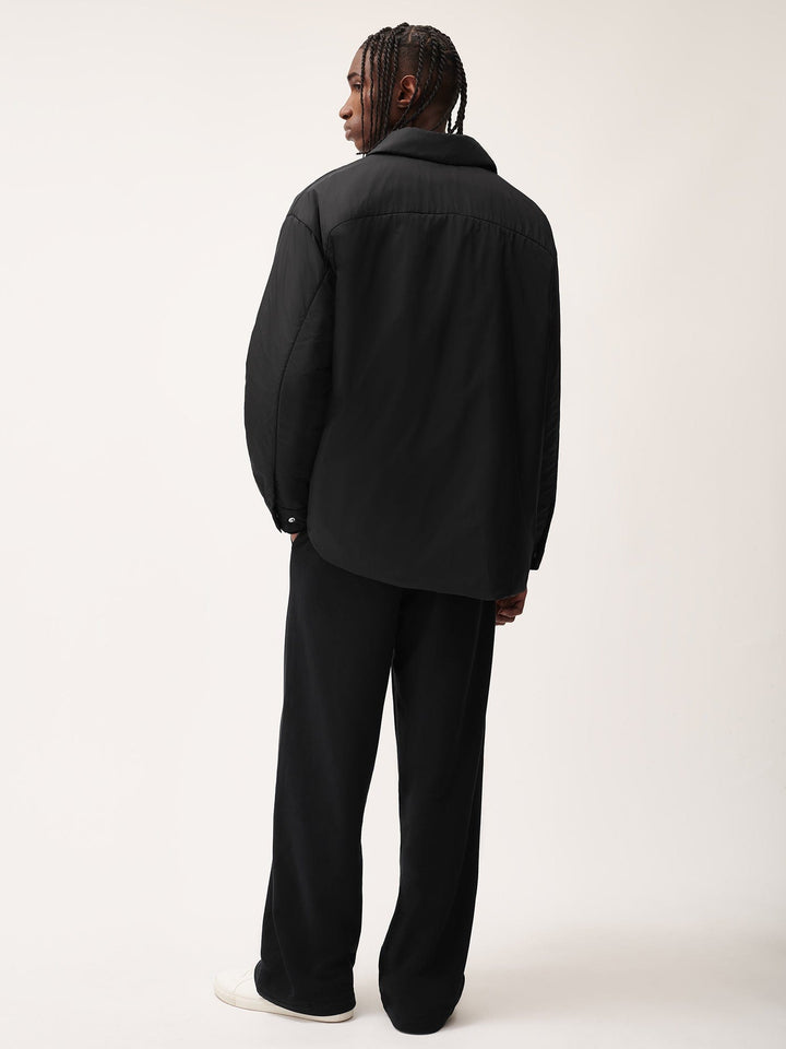Mens 365 Midweight Straight Leg Track Pants—black