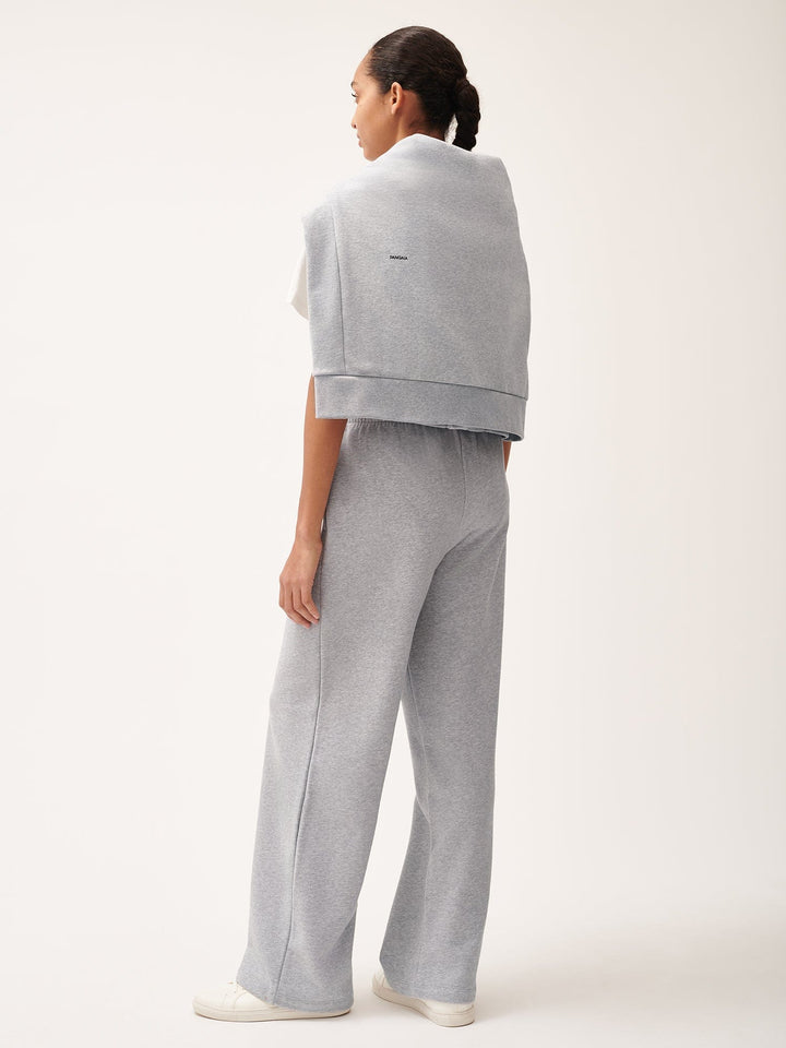 Womens 365 Midweight Straight Leg Track Pants—grey marl