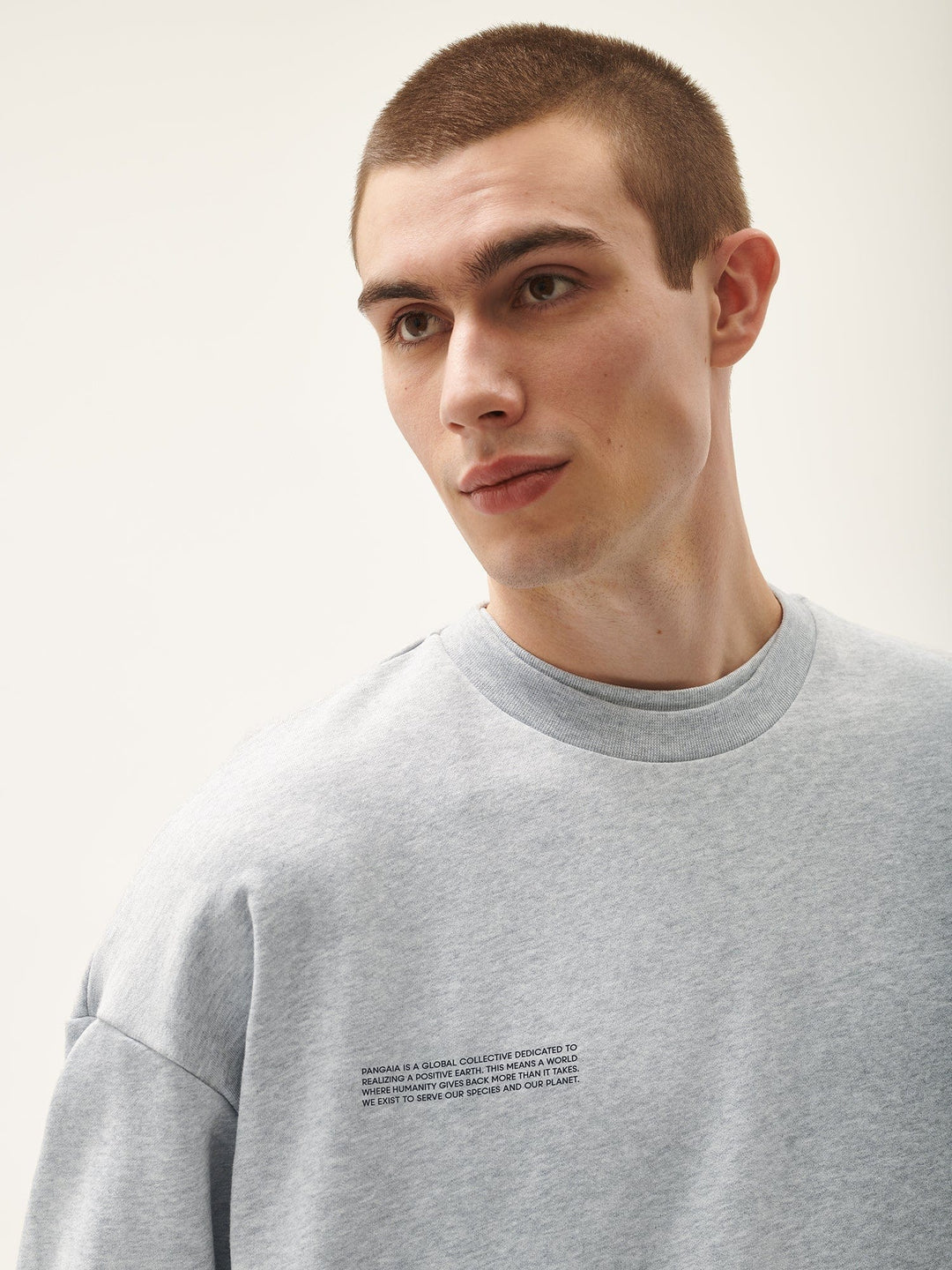 Mens 365 Midweight Sweatshirt—grey marl