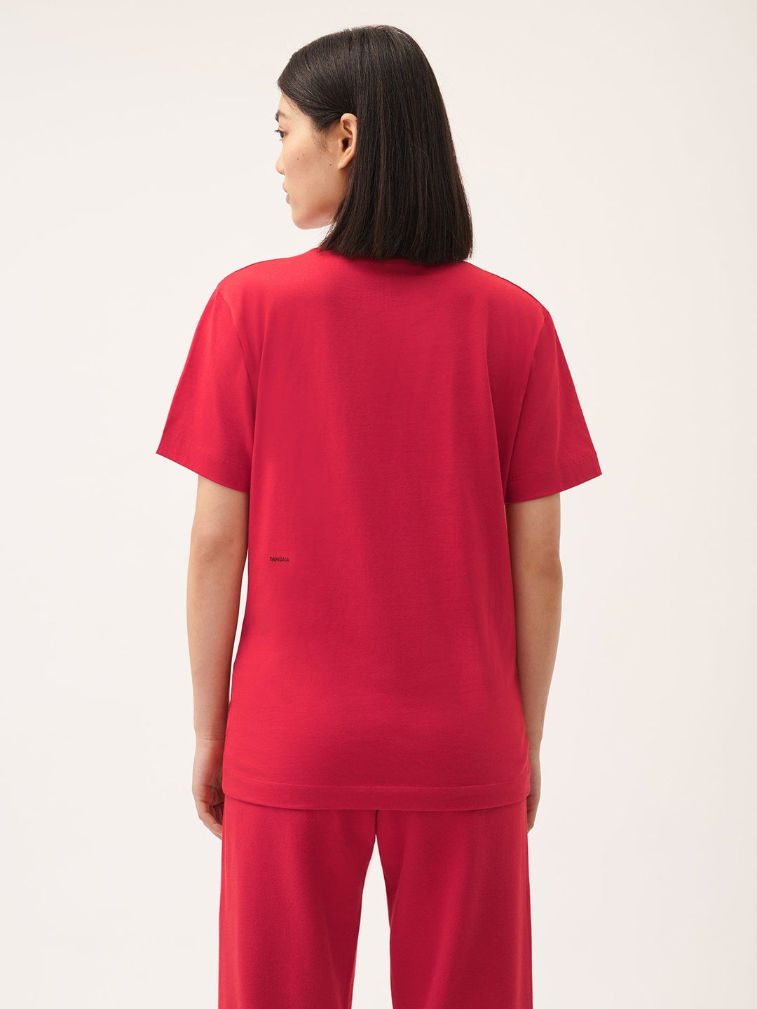 Womens 365 Midweight T-shirt—Goji berry red