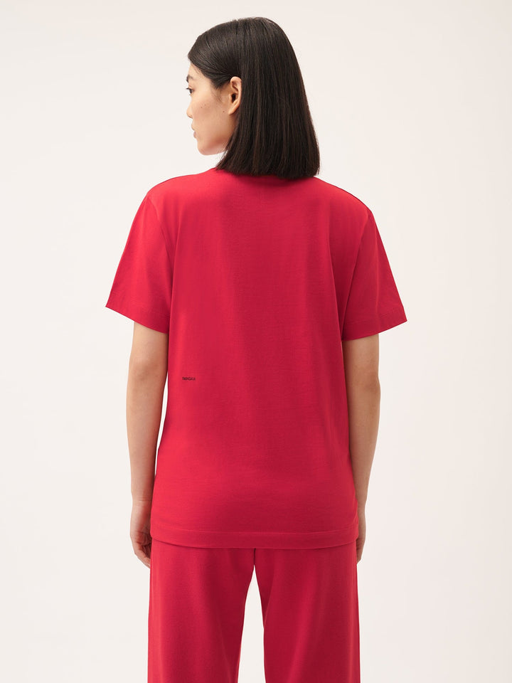 Womens 365 Midweight T-shirt—Goji berry red