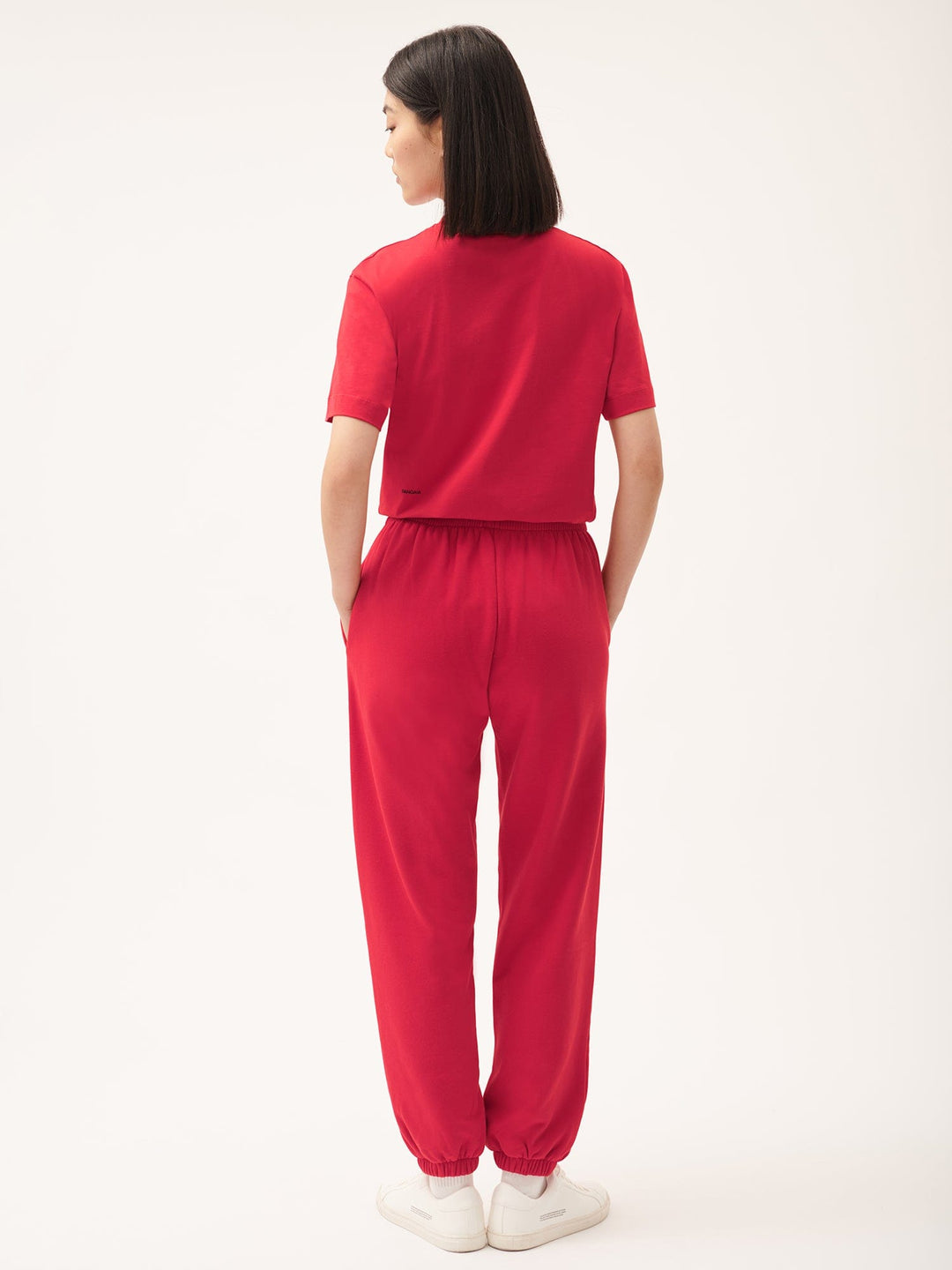 Womens 365 Midweight Track Pants—Goji berry red