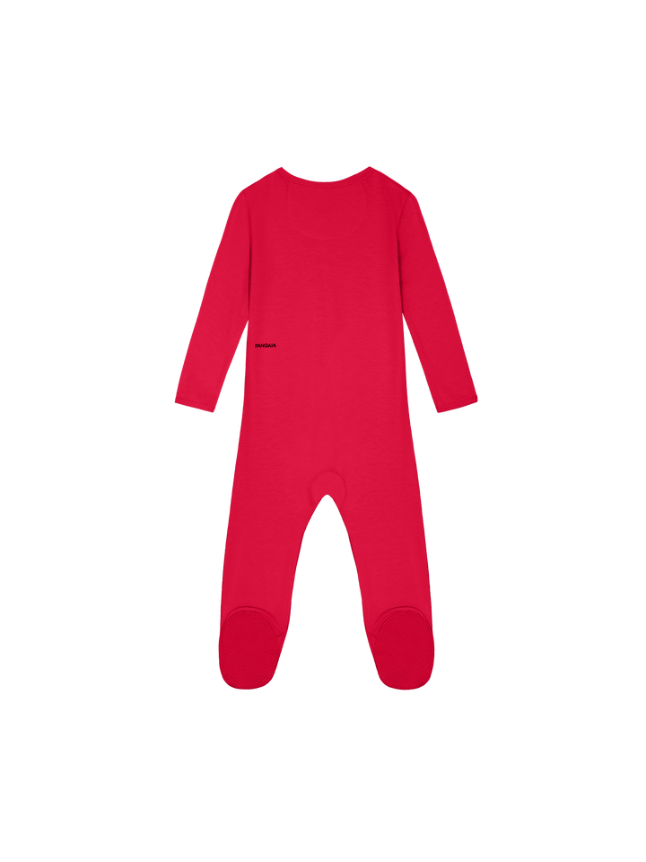 Baby 365 Lightweight Babygrow—goji red