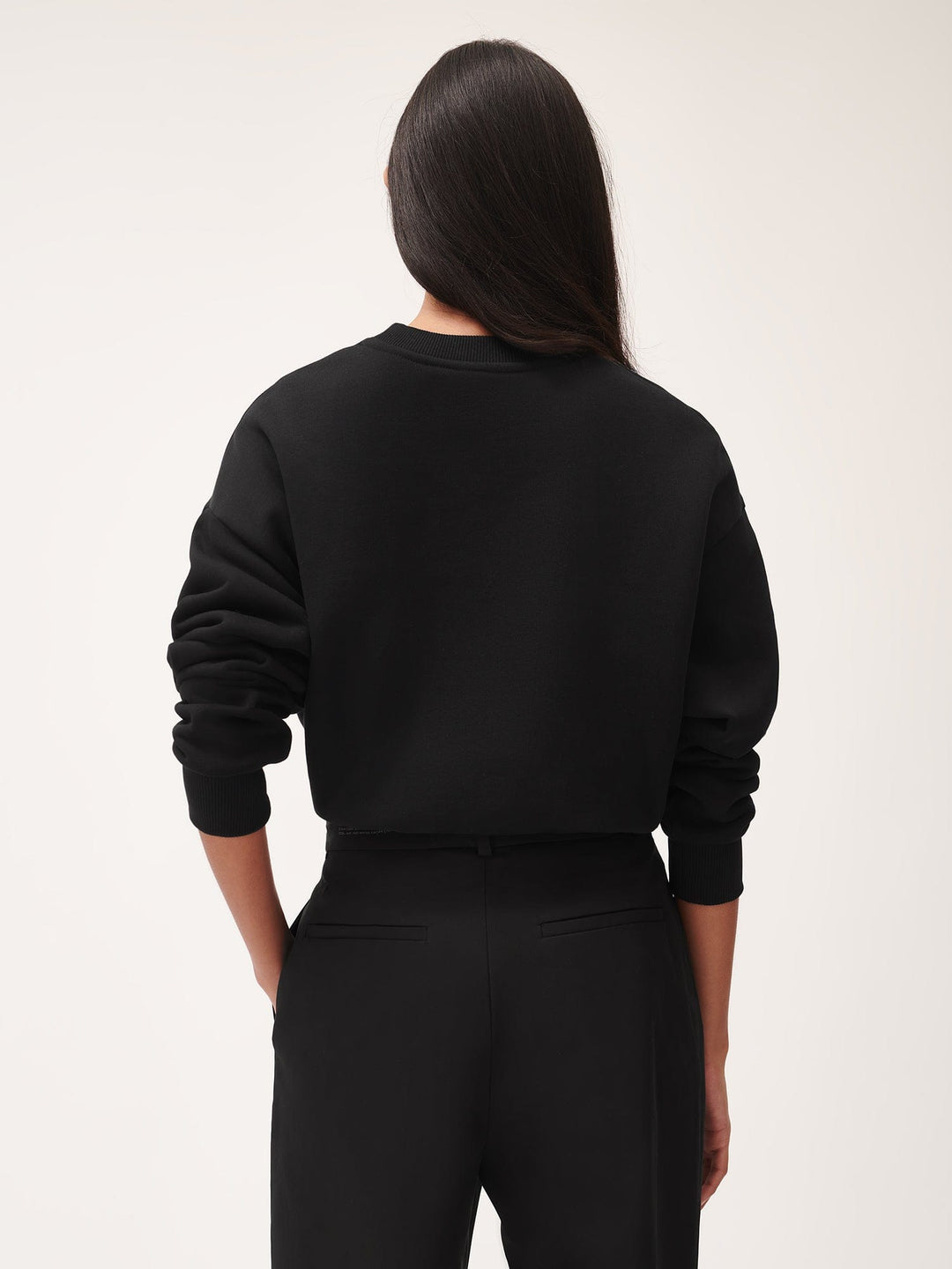 Womens 365 Heavyweight Sweatshirt—black