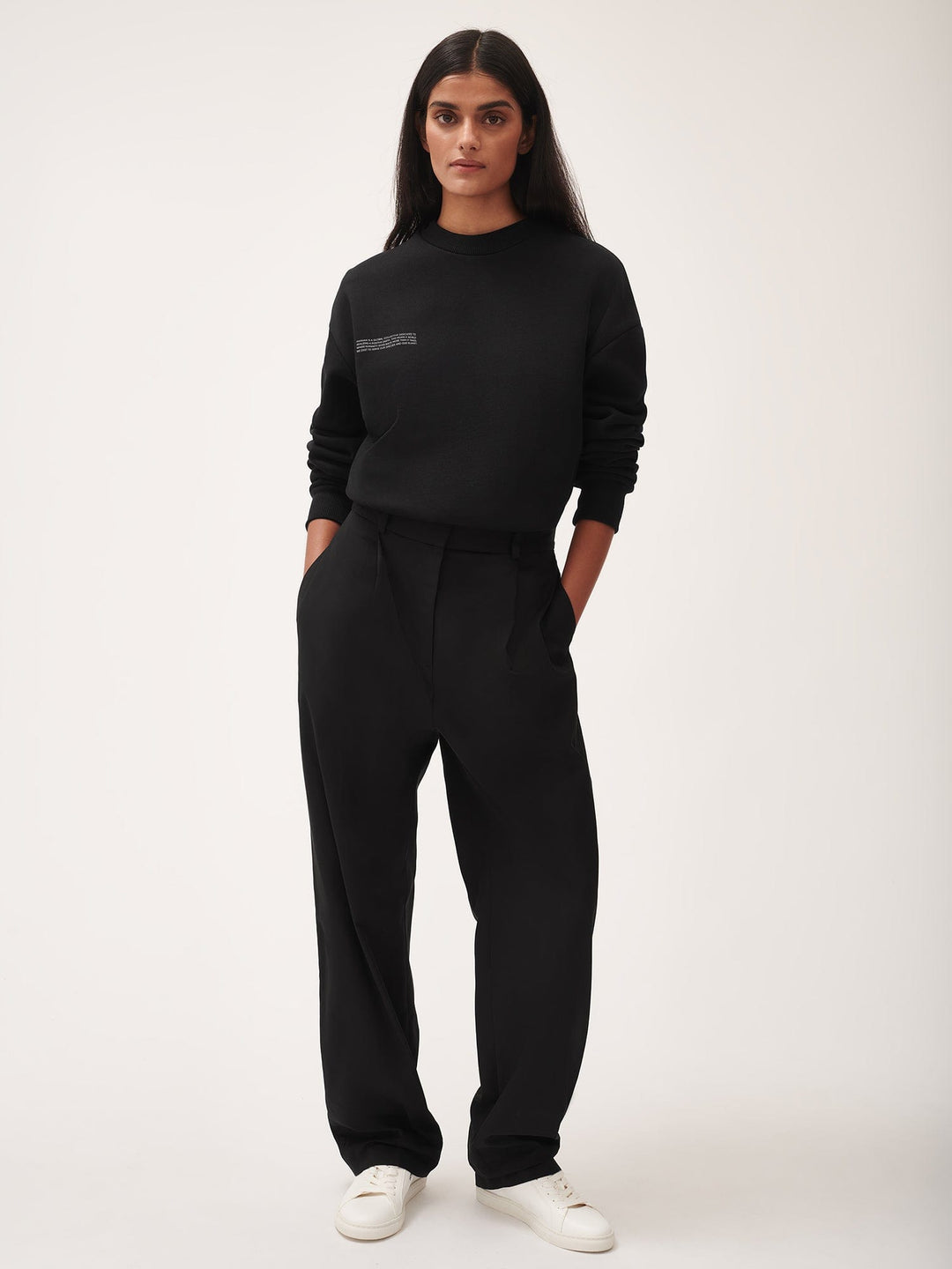 Womens 365 Heavyweight Sweatshirt—black